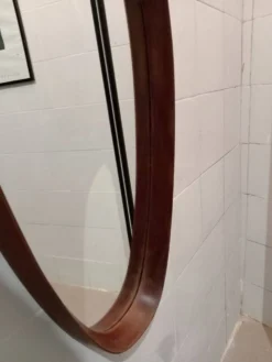 Miroir ovale vintage, années 1960