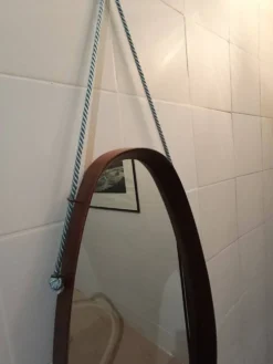 Miroir ovale vintage, années 1960