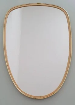 Miroir ovoïde vintage des années 1960