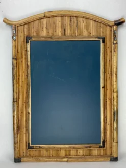 Miroir Palm Regency bambou rotin roseau