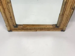 Miroir Palm Regency bambou rotin roseau