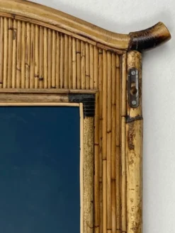 Miroir Palm Regency bambou rotin roseau