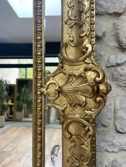 Miroir parceloses feuille d’or 244,5/142,5cm, glaces mercure,Louis XIV