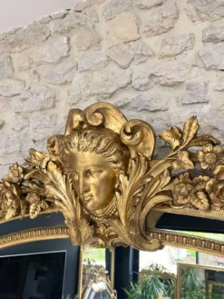 Miroir parceloses feuille d’or 244,5/142,5cm, glaces mercure,Louis XIV
