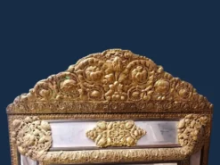 Miroir à pare-closes de style Napoléon 3 / Victorien - Grand Format.