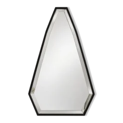Miroir pentagonal à cadre métal noir