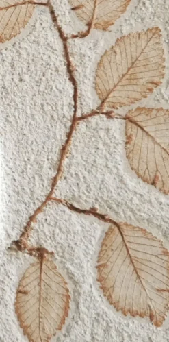 Miroir pierre naturelle feuilles