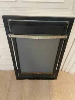 Miroir Pierre Vandel noir et or, 1970s