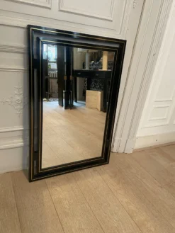 Miroir Pierre Vandel noir et or, 1970s