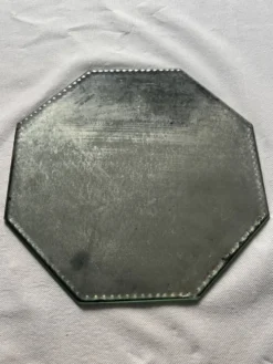 Miroir, plateau octogonal ancien