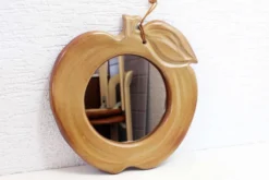 Miroir "pomme" en céramique 1970