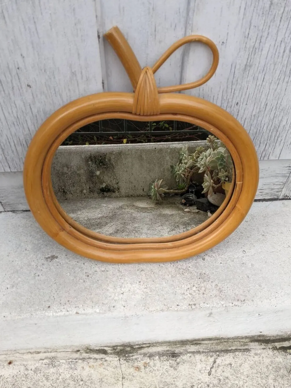Miroir pomme vintage décoration campagne bohème enfants