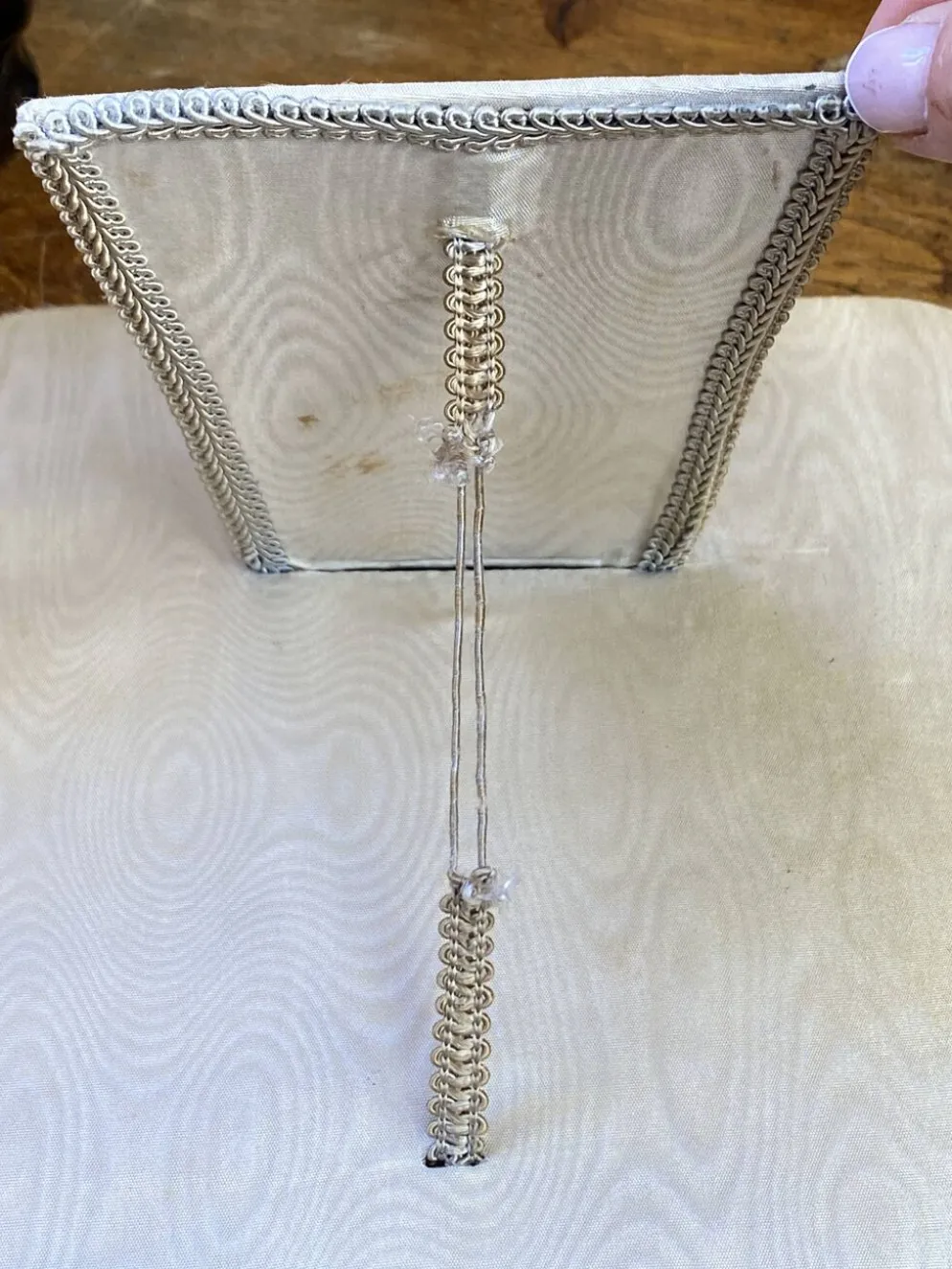 Miroir à poser en velours