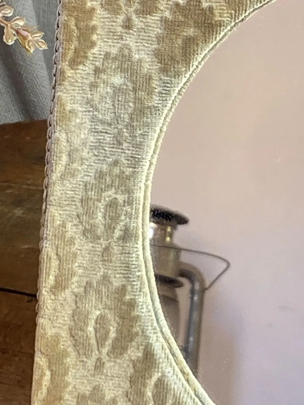 Miroir à poser en velours