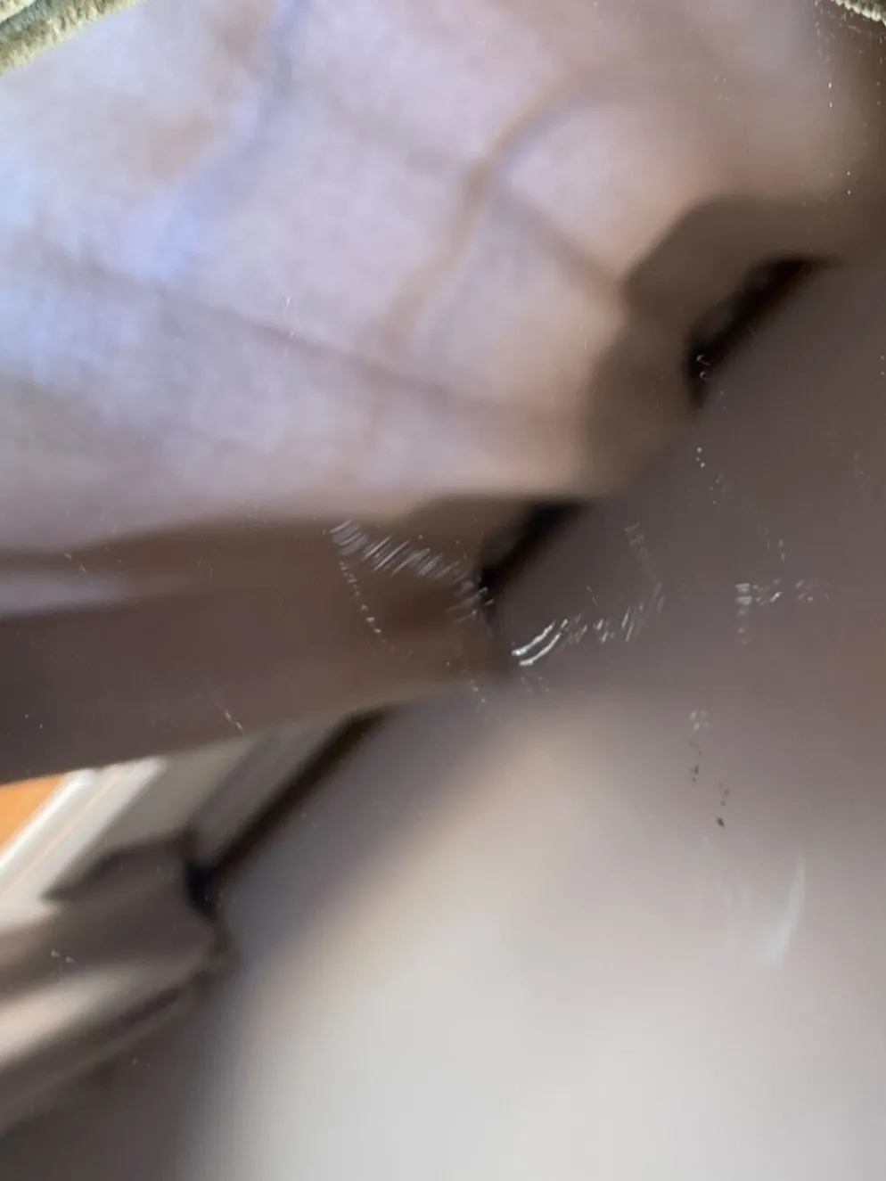 Miroir à poser en velours