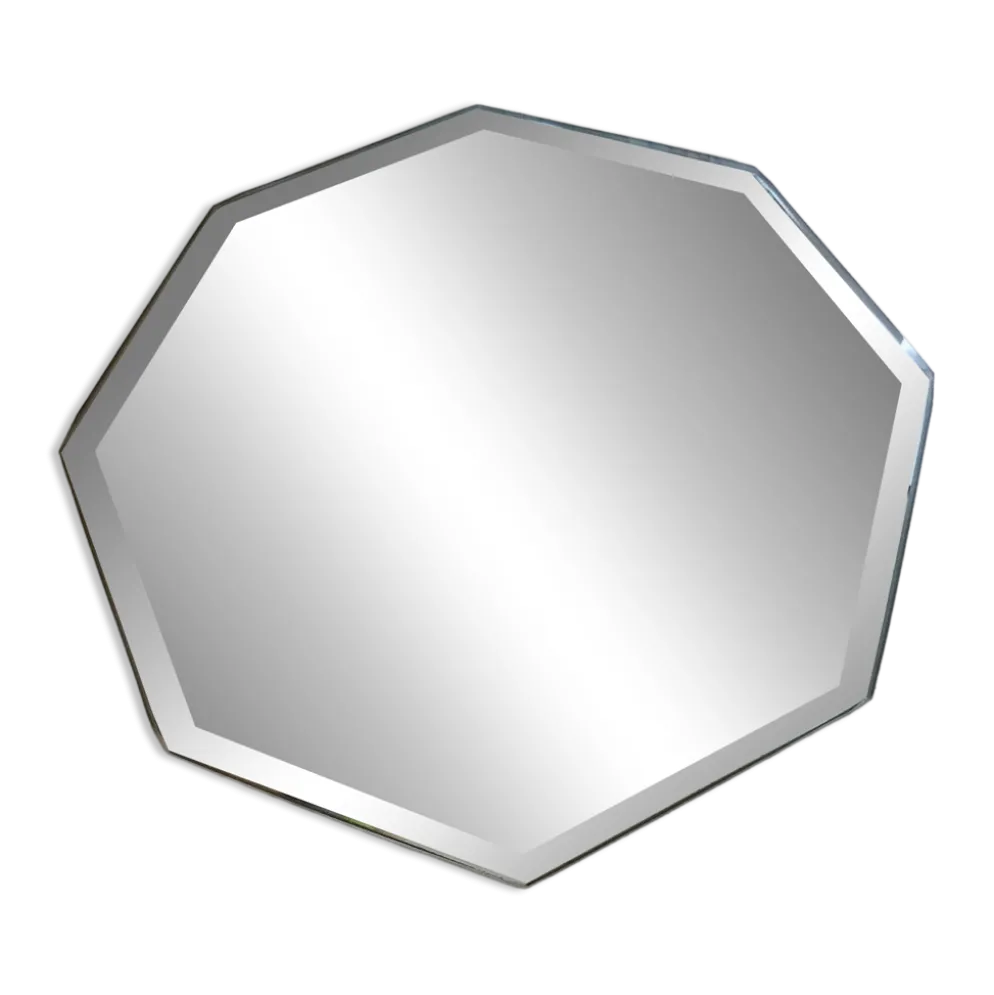 Miroir à poser octogonal biseauté