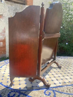 Miroir psyché triptyque en acajou