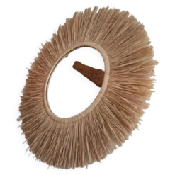 Miroir raphia fait main, création artisanale