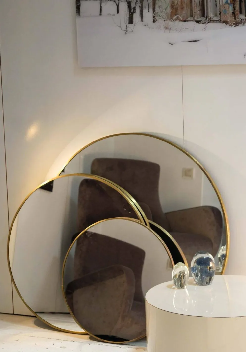 Miroir rectangulaire artisanal en fer noir