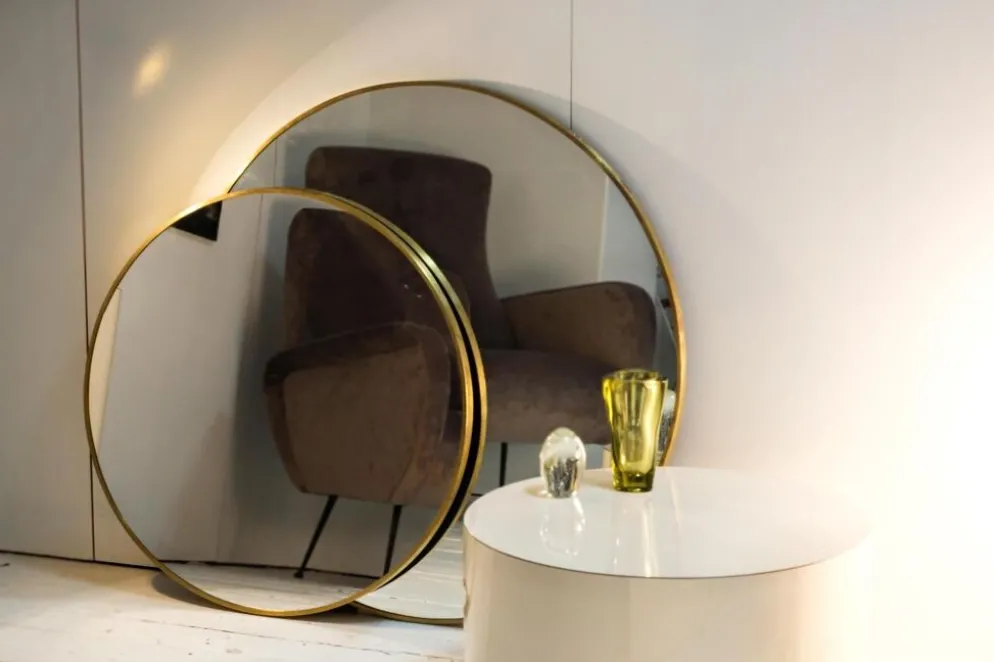 Miroir rectangulaire artisanal en fer noir