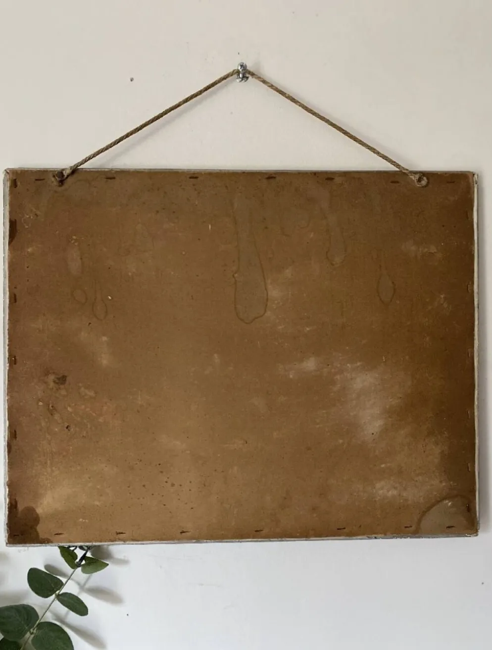 Miroir rectangulaire biseauté 1950
