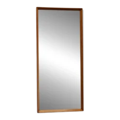 Miroir rectangulaire danois en teck des années 1960 par J. Holmer-Hansen