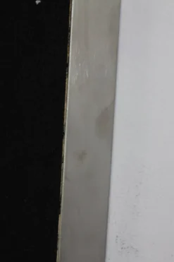Miroir rectangulaire en acier brossé de Xavier Feal, 1970
