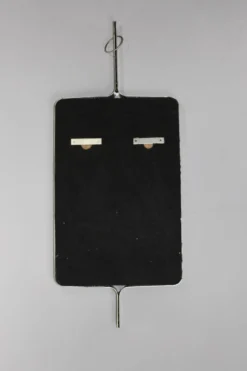 Miroir rectangulaire en acier brossé de Xavier Feal, 1970