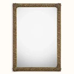 Miroir rectangulaire en cuivre style Arts & Crafts