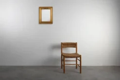 Miroir rectangulaire en résine dorée Deknudt, Belgique 20e siècle