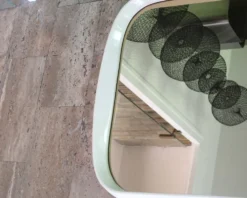 Miroir rectangulaire horizontal ou vertical en bois laqué blanc, années 70