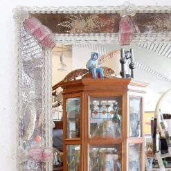 Miroir rectangulaire vénitien Murano - Début du 20ème siècle