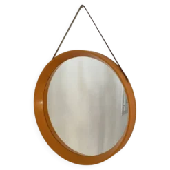 Miroir rond danois, en plastique, années 70