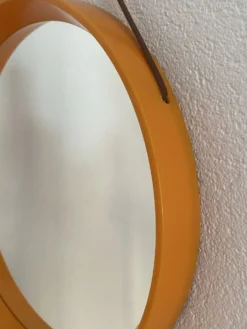 Miroir rond danois, en plastique, années 70