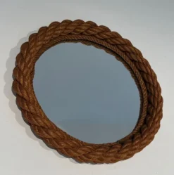 Miroir rond en corde d'Audoux Minet