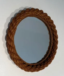 Miroir rond en corde d'Audoux Minet