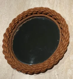 Miroir rond en corde d'Audoux Minet