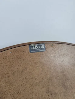 Miroir rond en teck et cuir Luxus Vittsjö par Uno et Östen Kristiansson