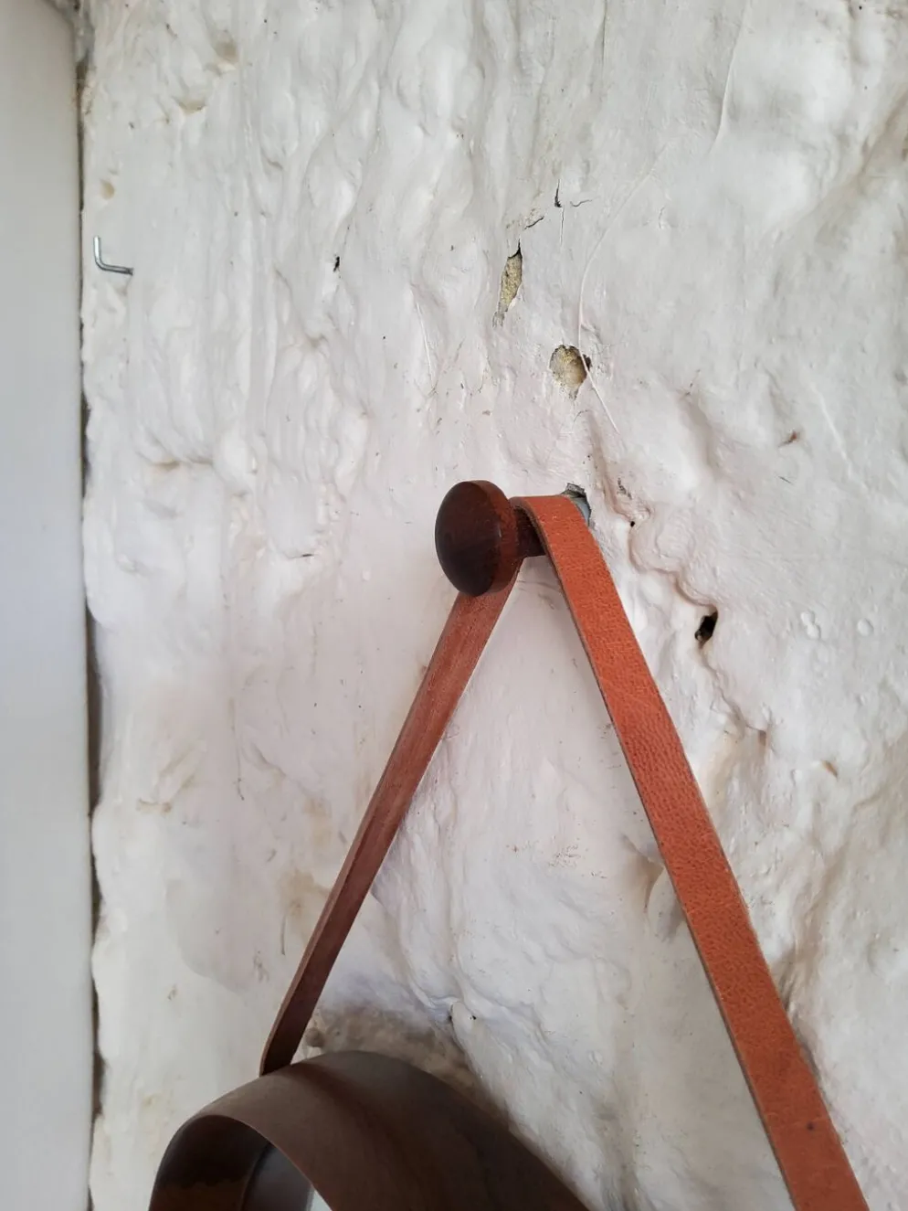 Miroir rond en teck Uno et Osten Kristiansson Luxus Vittsjö, Scandinave