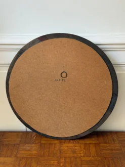 Miroir rond minimaliste en bois
