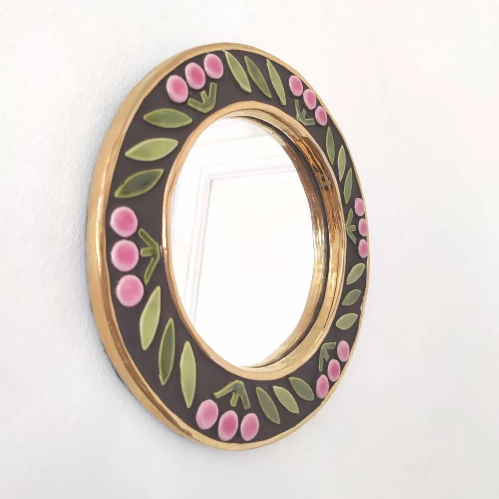 Miroir rond Mithé Espelt céramique