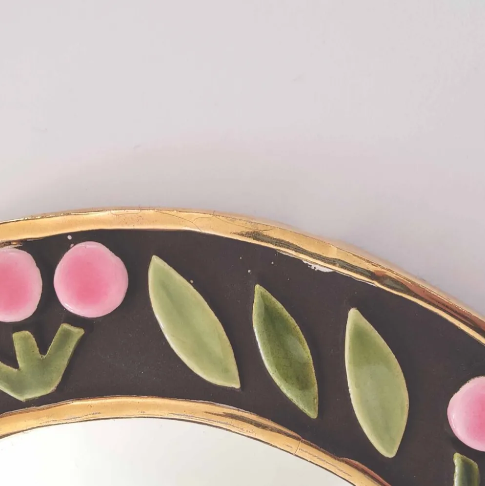 Miroir rond Mithé Espelt céramique