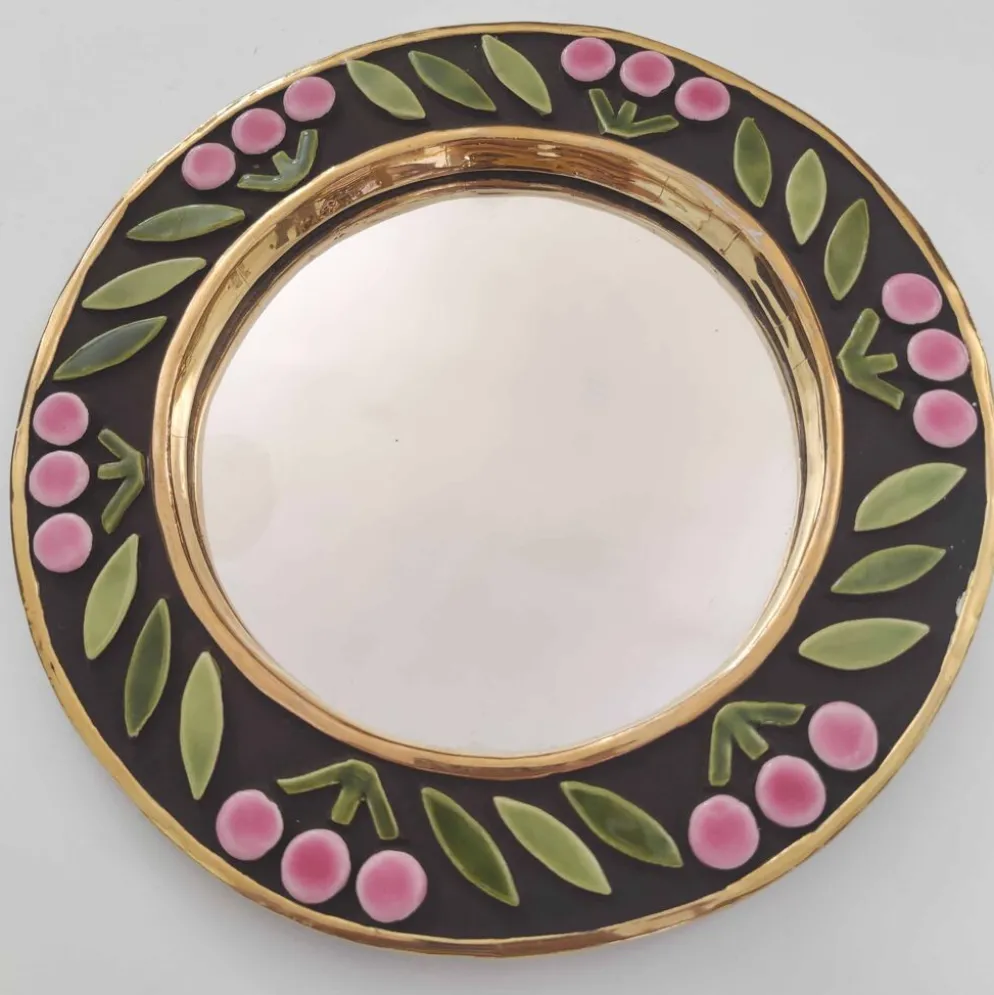 Miroir rond Mithé Espelt céramique