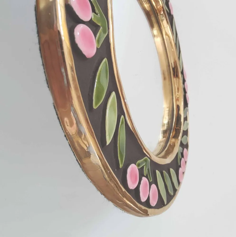 Miroir rond Mithé Espelt céramique