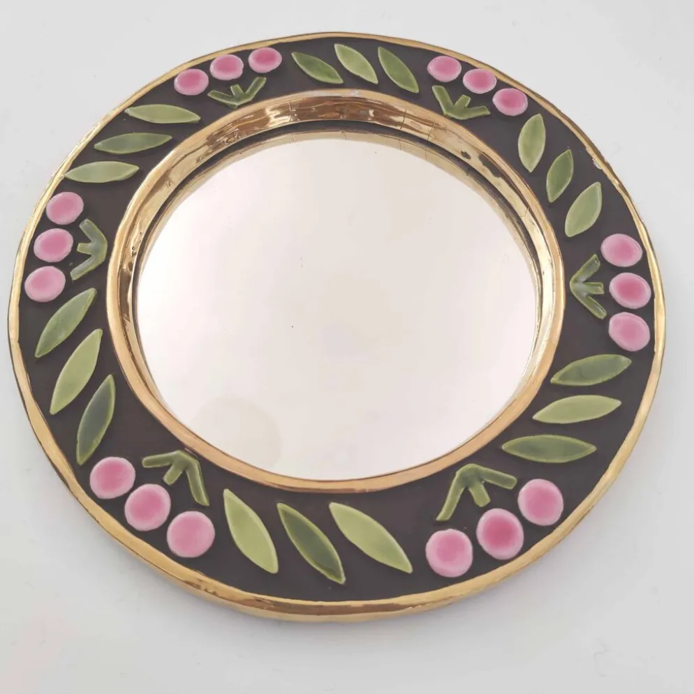Miroir rond Mithé Espelt céramique