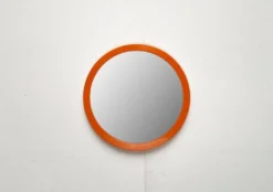 Miroir rond Space Age mid-century, années 1960