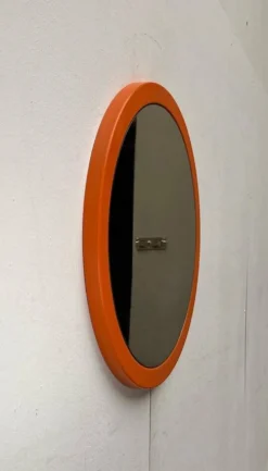 Miroir rond Space Age mid-century, années 1960