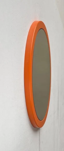 Miroir rond Space Age mid-century, années 1960