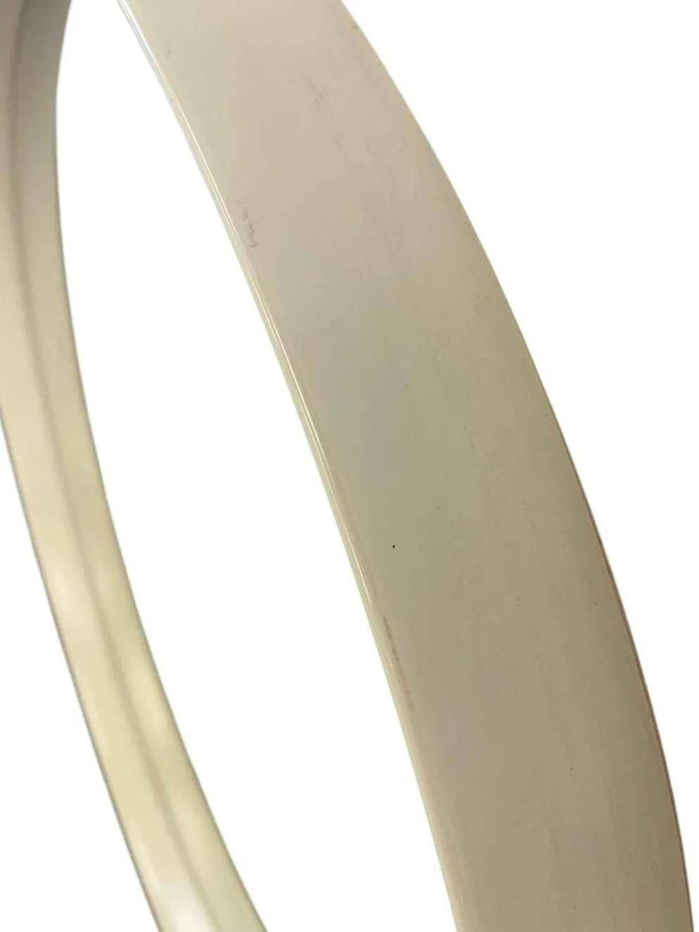 Miroir rond vintage beige style spatial / miroir mural