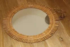 Miroir rotin soleil 530mm
